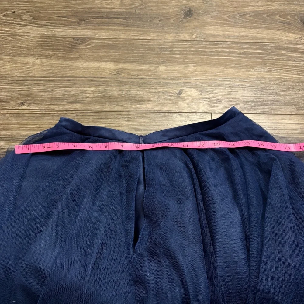NWT Y2K JJ’s House Layered Tulle Balletcore Mini Skirt (Navy Blue)Size 4